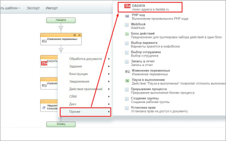 связь с сервисом dadata.ru в bitrix.g-i-t.ru