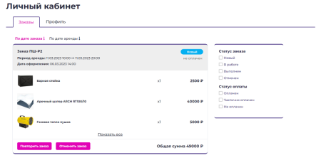 rentrabbit: аренда/прокат оборудования, мебели  и посуды для эвентов в bitrix.g-i-t.ru