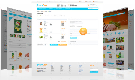 everyday: продукты питания, бытовая химия, товары на каждый день. готовый шаблон на битрикс в bitrix.g-i-t.ru