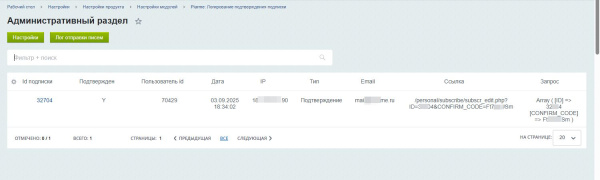 piarme: логирование подтверждения подписки в bitrix.g-i-t.ru