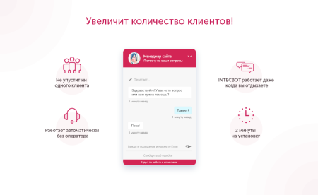 intecbot - чат бот для сайта. ловец лидов.  роботизированный онлайн-консультант. в bitrix.g-i-t.ru