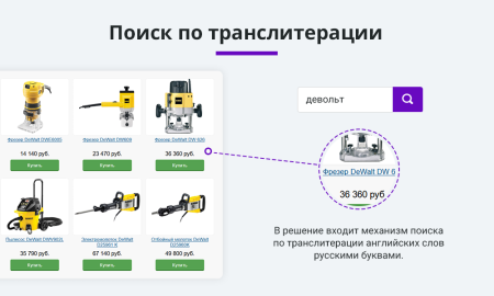 умный поиск с исправлением ошибок и опечаток, подсказками, настройкой области поиска и приоритетов в bitrix.g-i-t.ru