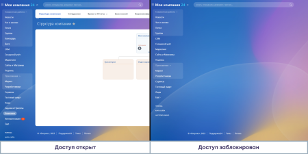 it-solution: видимость левого меню в bitrix.g-i-t.ru