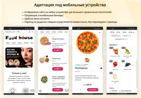 магазин доставки еды, начиная со старта. food house в bitrix.g-i-t.ru