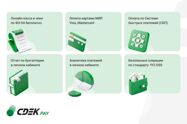 интернет-эквайринг cdek pay — прием платежей на сайте для редакций старт и стандарт в bitrix.g-i-t.ru