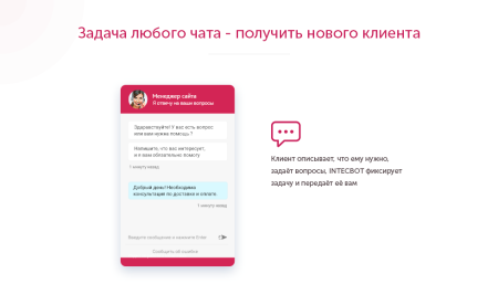 intecbot - чат бот для сайта. ловец лидов.  роботизированный онлайн-консультант. в bitrix.g-i-t.ru