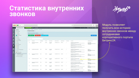 статистика внутренних звонков в bitrix.g-i-t.ru