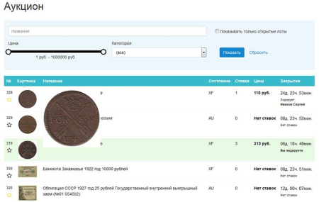 аукцион товаров в bitrix.g-i-t.ru