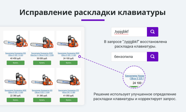 умный поиск с исправлением ошибок и опечаток, подсказками, настройкой области поиска и приоритетов в bitrix.g-i-t.ru