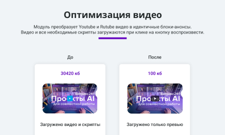 ускорение загрузки сайта. оптимизация изображений, видео, шрифтов, css, js (webp, google pagespeed) в bitrix.g-i-t.ru