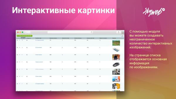 конструктор интерактивных картинок. выделение объектов, метки на фото, настройка подсказок и ссылок в bitrix.g-i-t.ru